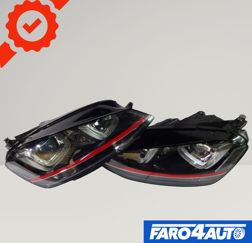 VOLKSWAGEN VW GOLF GTI VII, RIGHT AND LEFT SIDE XENON HEADLIGHTS