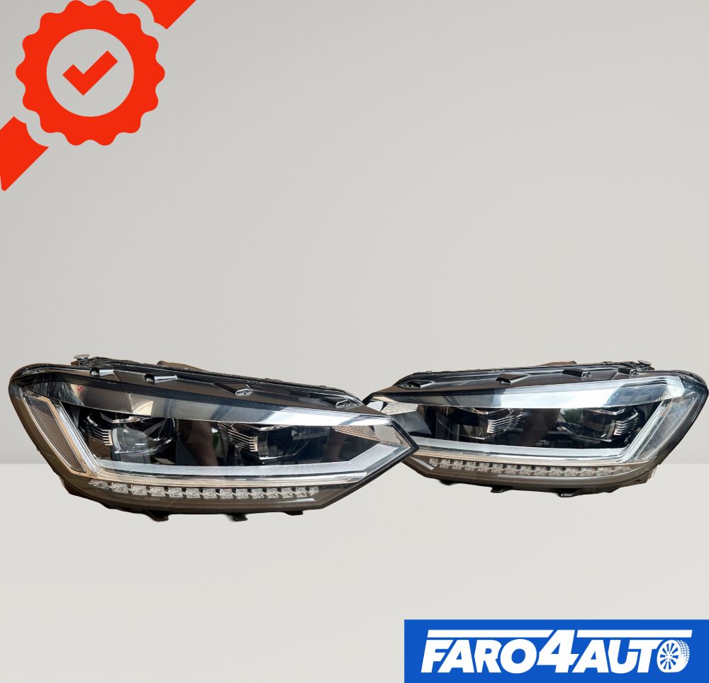 VOLKSWAGEN TOURAN, PHARES FULL LED DROIT + LATÉRAL GAUCHE
