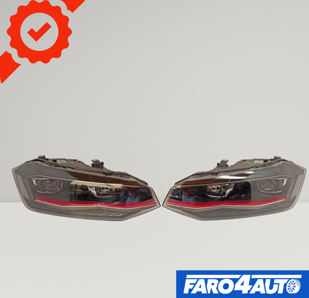 VOLKSWAGEN VW POLO 2G, FULL LED RIGHT AND LEFT SIDE HEADLIGHTS
