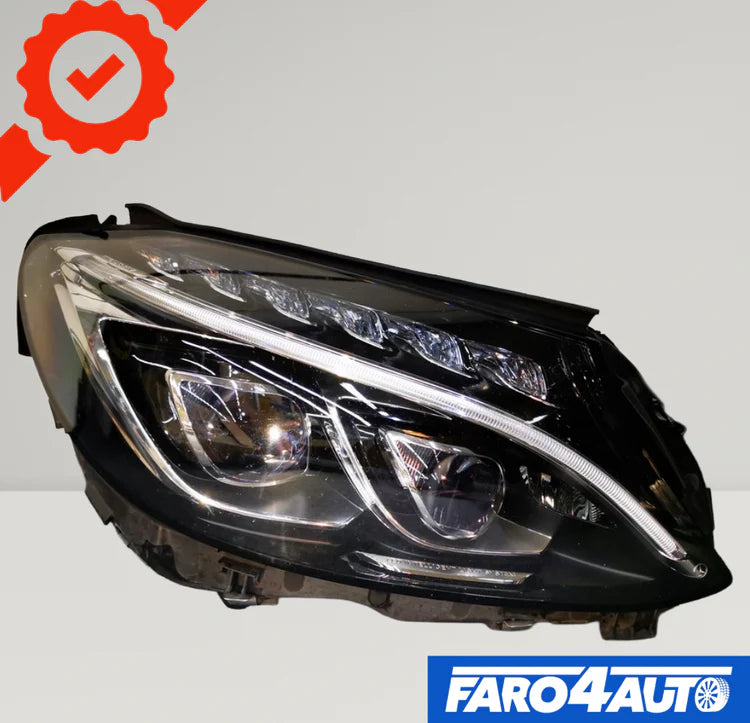 MERCEDES C CLASS W205, 'FULL LED' LEFT SIDE + RIGHT SIDE HEADLIGHTS